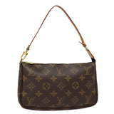 Louis Vuitton Pochette Accessoire  Canvas Clutch Bag