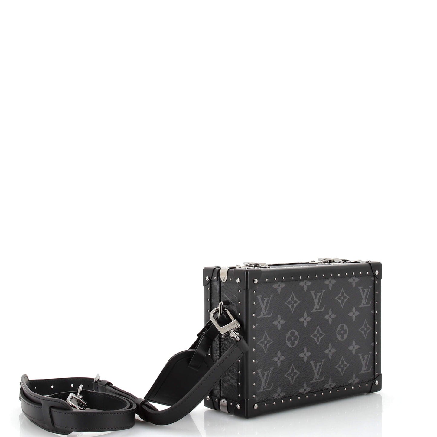 Clutch Box Bag Monogram Eclipse and Leather