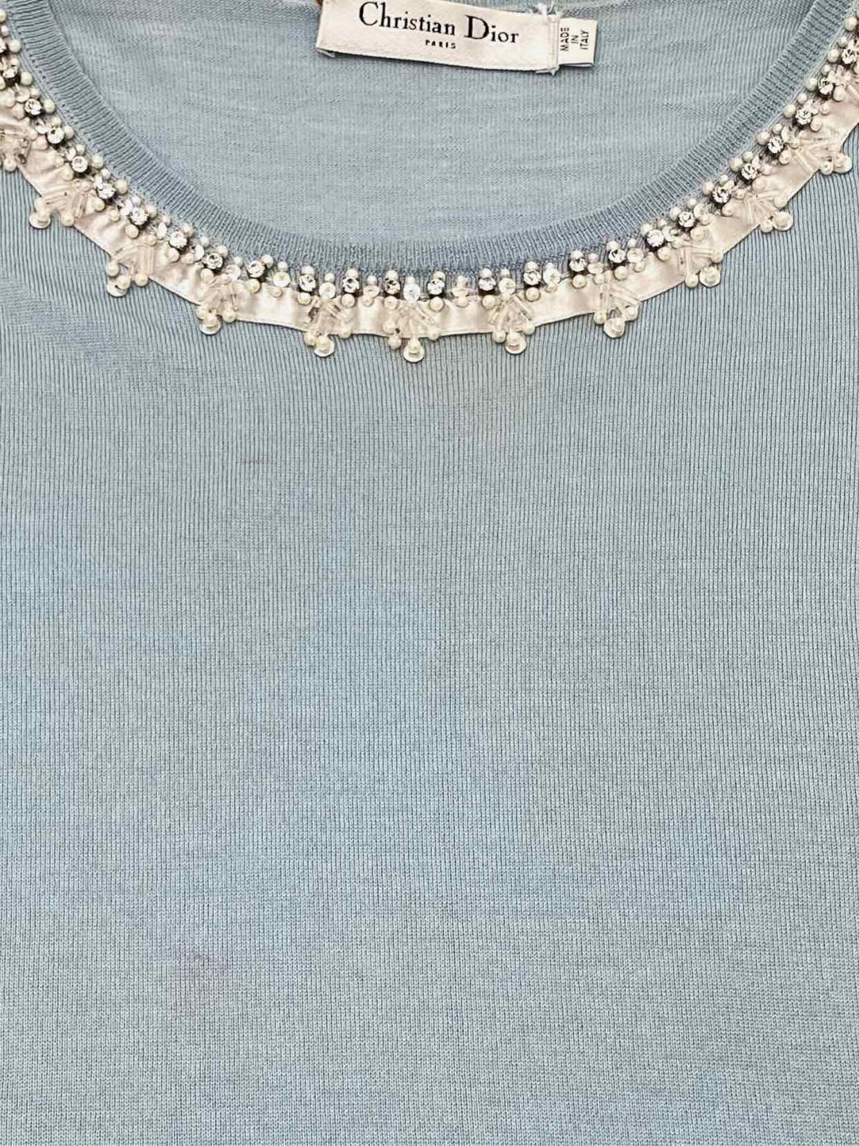 CHRISTIAN DIOR Blue Size US 6 Jumper