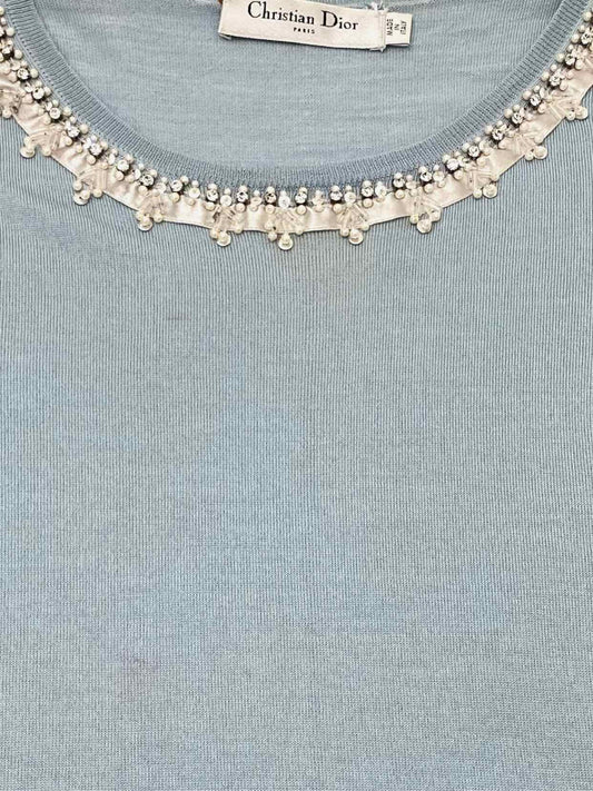CHRISTIAN DIOR Blue Size US 6 Jumper