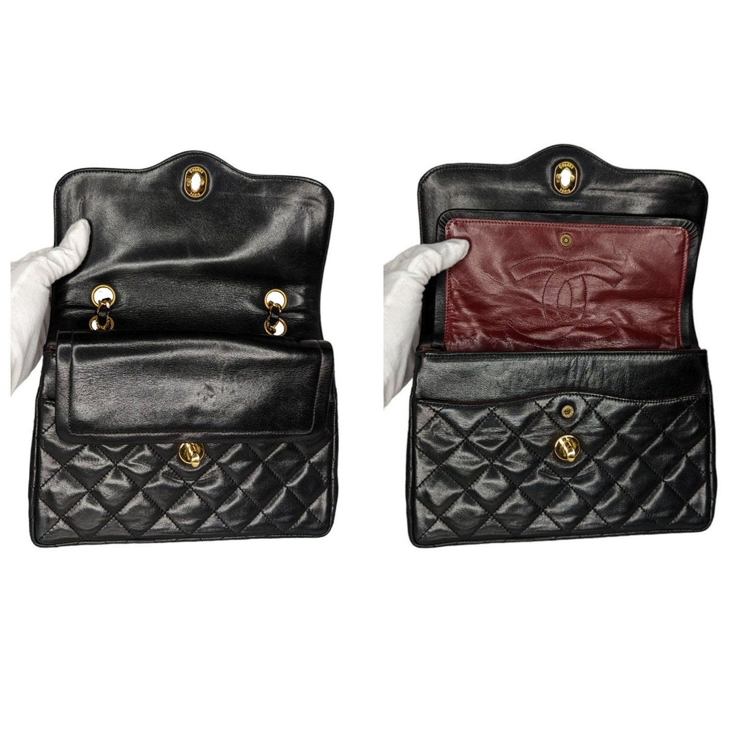 Chanel bag   Black Coco Paris Double Flap Bag