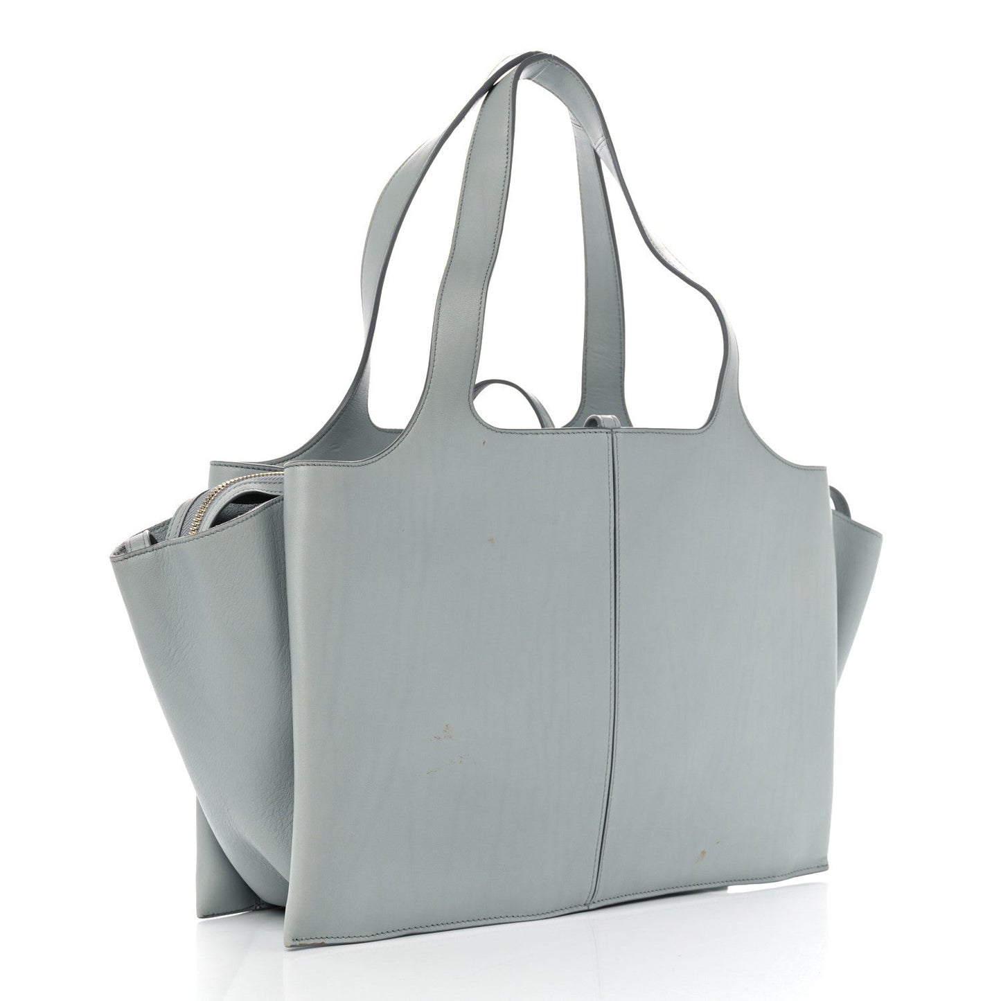 Celine Smooth Calfskin Medium Tri-Fold Bag Cloud
