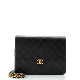 CHANEL   Clutch with Chain Quilted Leather Small