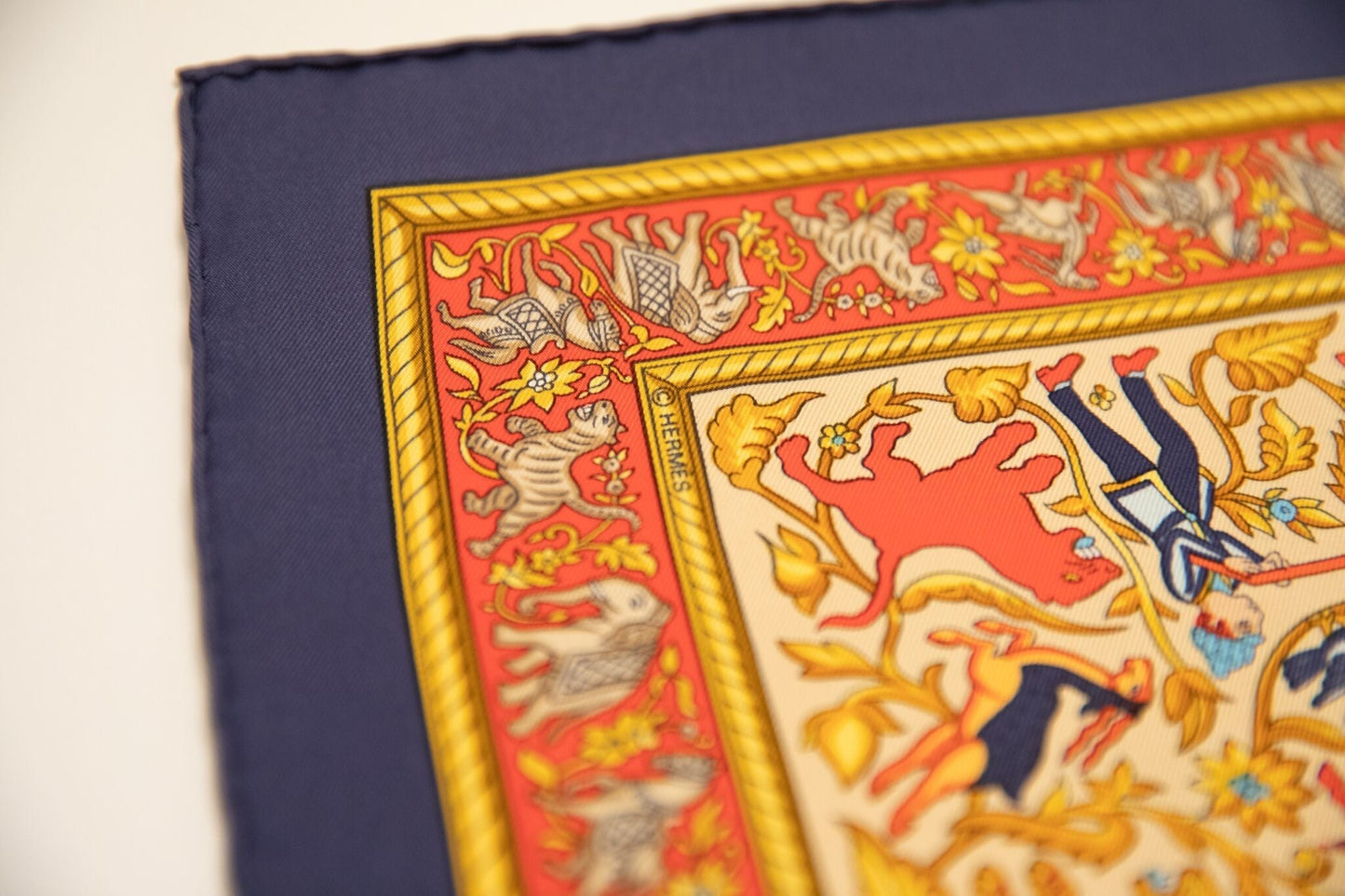 Hermes Chasse en Inde Scarf