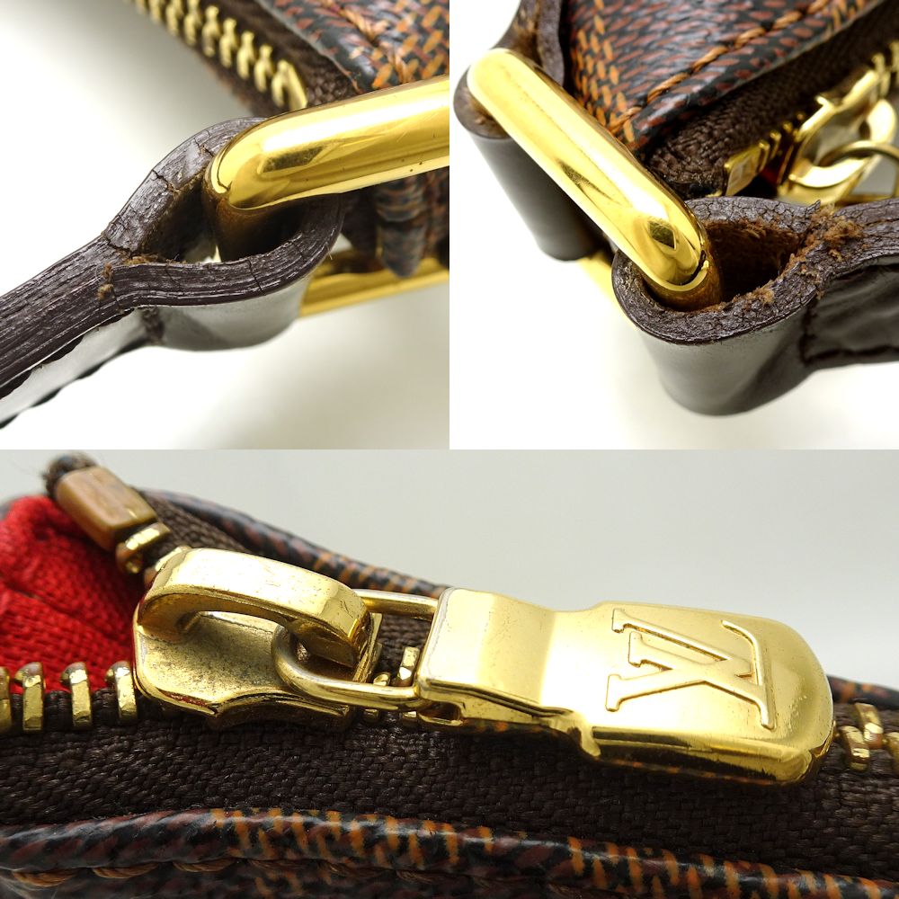 Louis Vuitton Damier Bloomsbury PM Ebene Shoulder Bag Brown