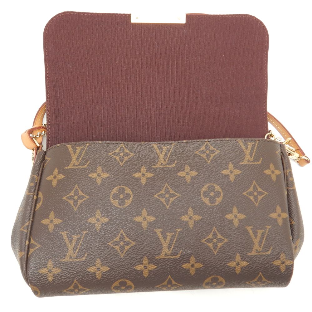 Louis Vuitton Monogram Favorite PM Shoulder Bag Brown