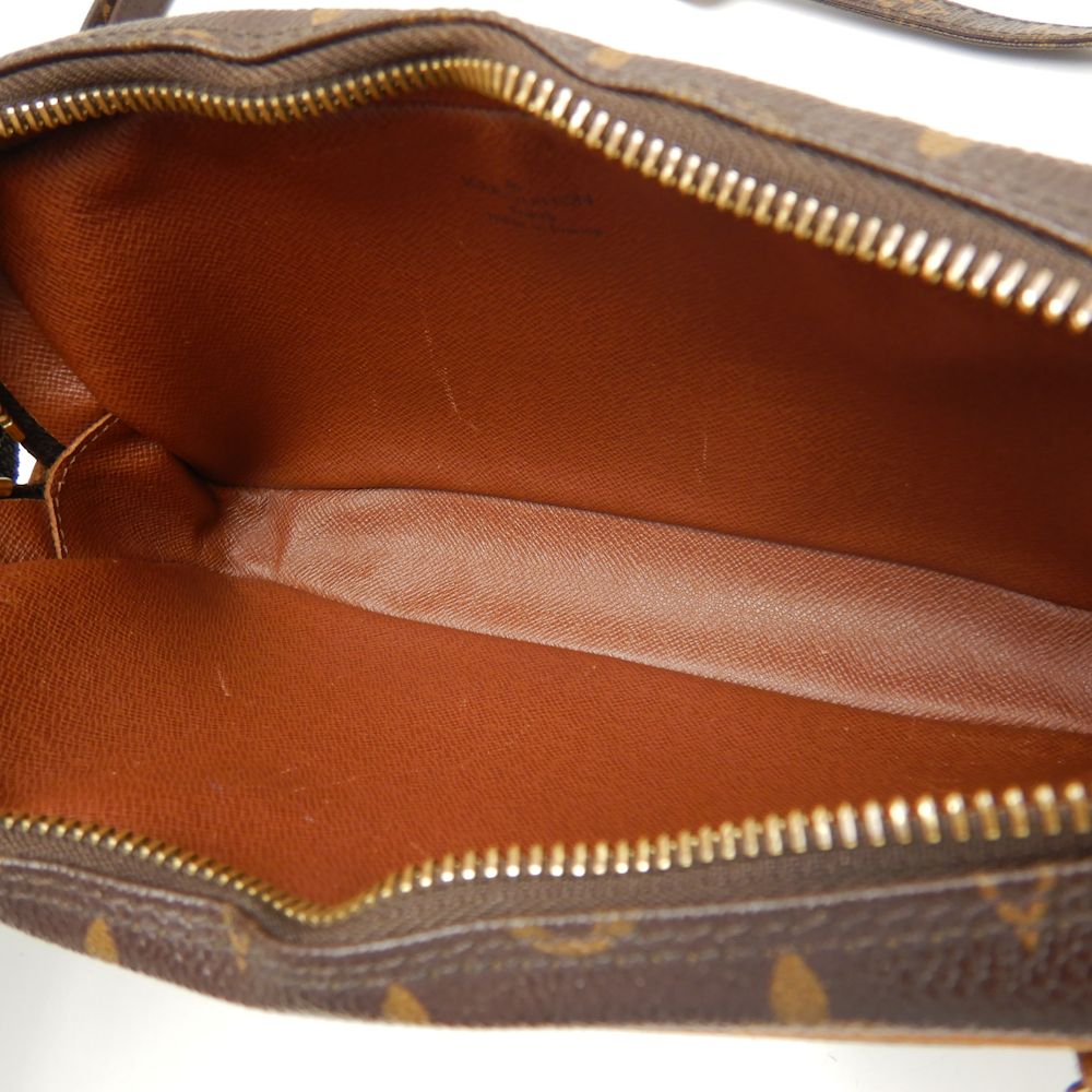 Louis Vuitton Monogram Marly Bandouliere Crossbody Shoulder Bag Brown