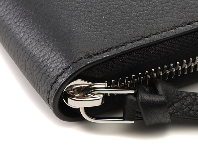 Louis Vuitton Zippy Lock Me Taurillon Noir Black Long Wallet