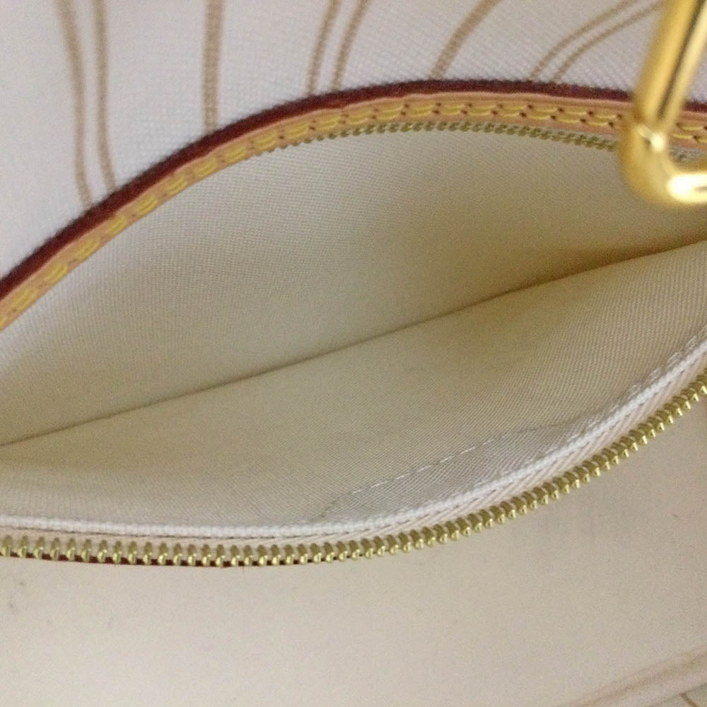 Louis Vuitton Neverfull PM Damier Azur White Tote Bag