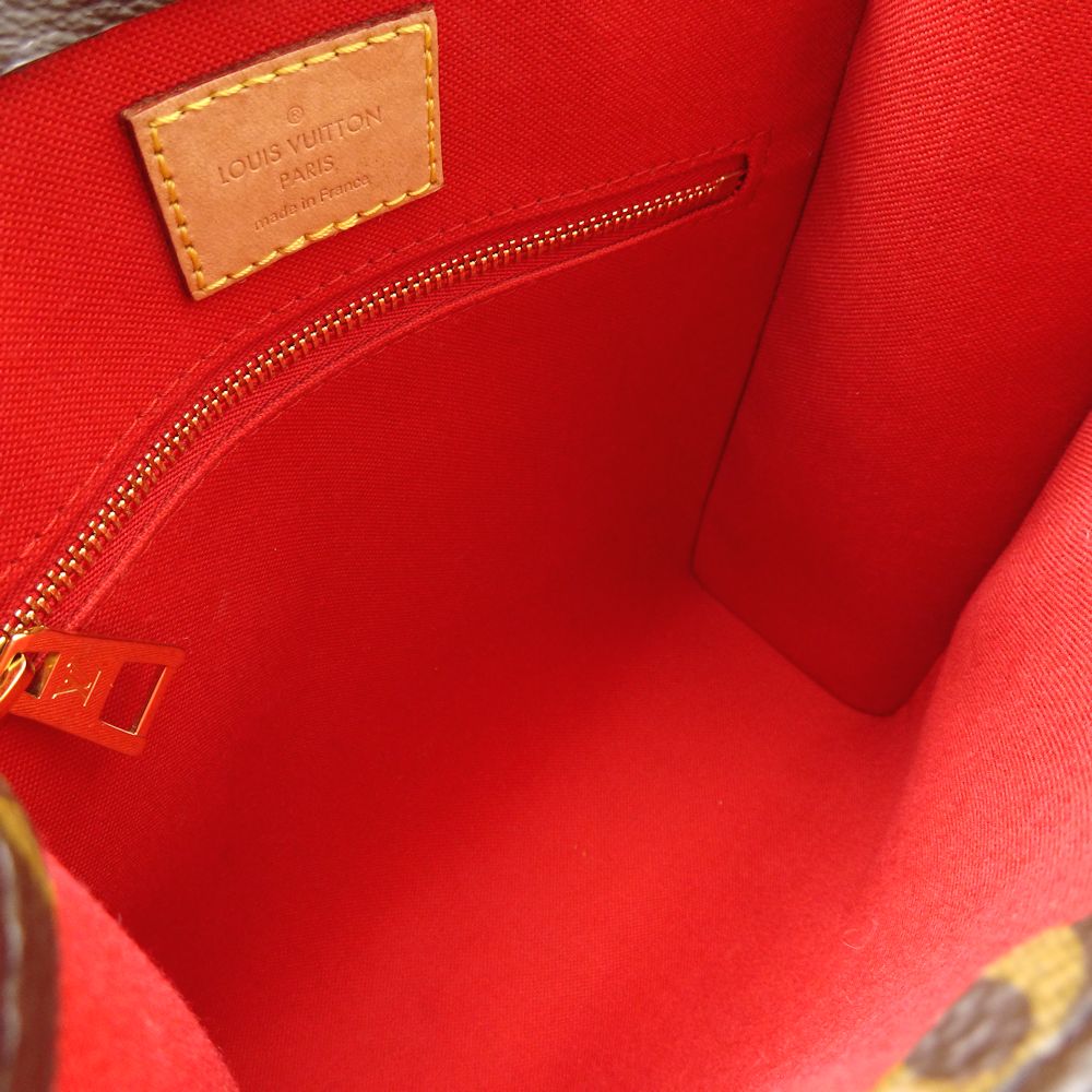 Louis Vuitton Monogram Sac Plat BB Handbag Brown
