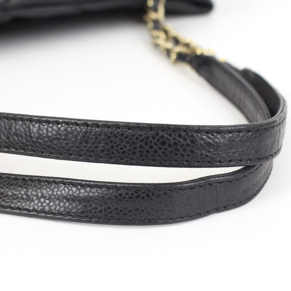 Chanel Chain Tote Bag Matelasse Caviar Skin Black