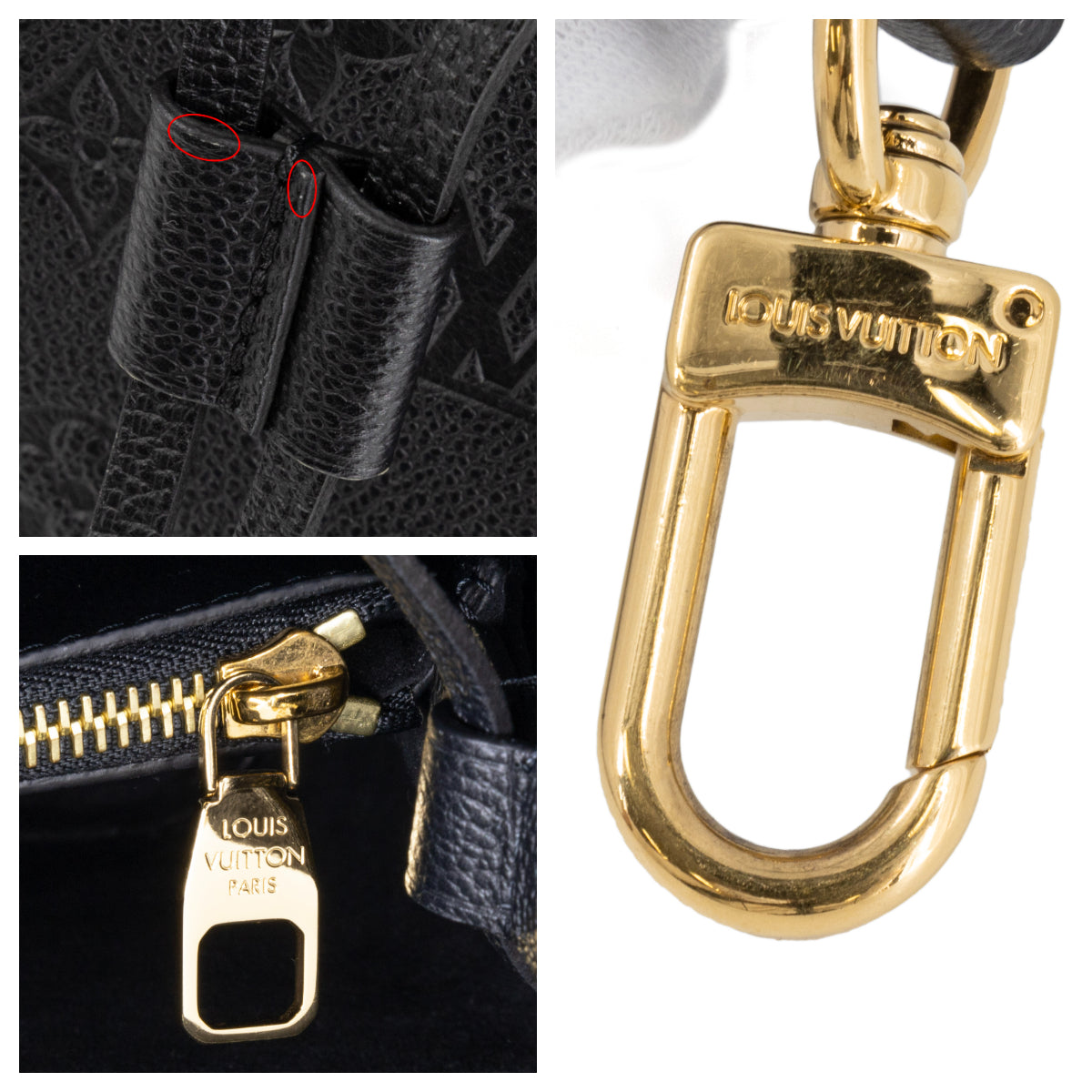 Louis Vuitton Neonoe Monogram Implant Leather Black