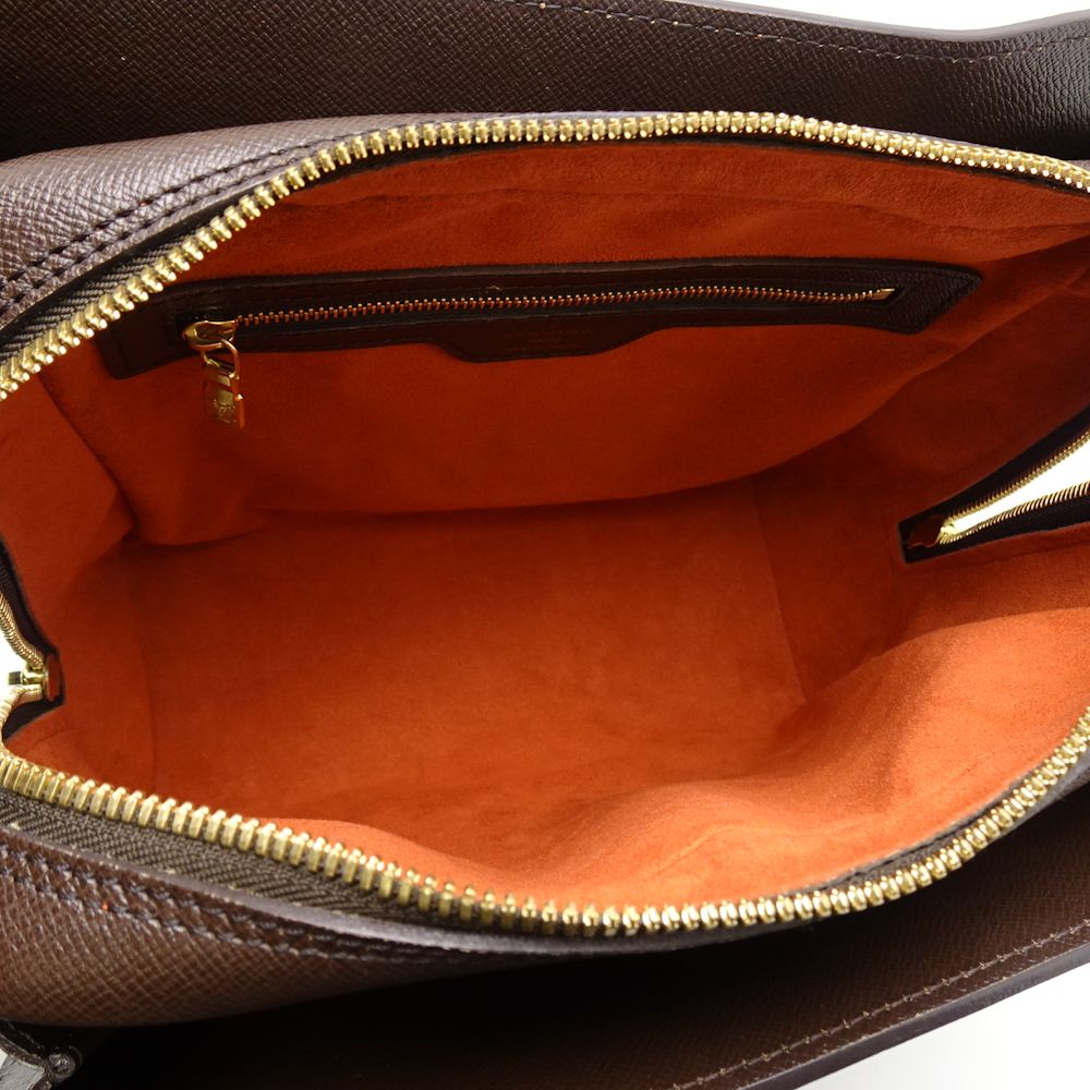 Louis Vuitton  Damier Triana Ebene Handbag Brown
