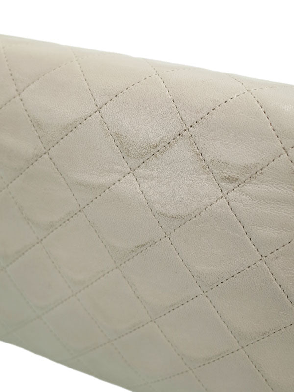 Chanel Matelasse Chain Shoulder Bag White