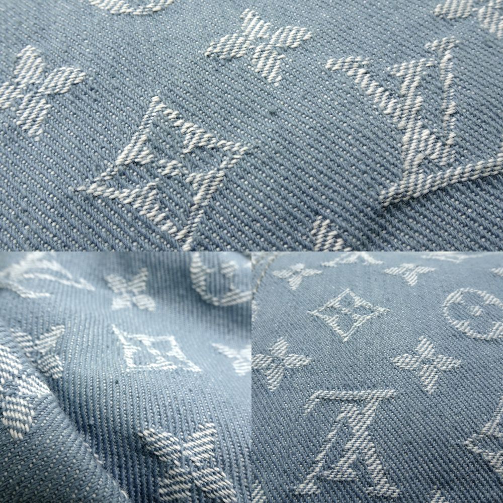 Louis Vuitton Monogram Denim Daily GM Blue Claire ToteBag