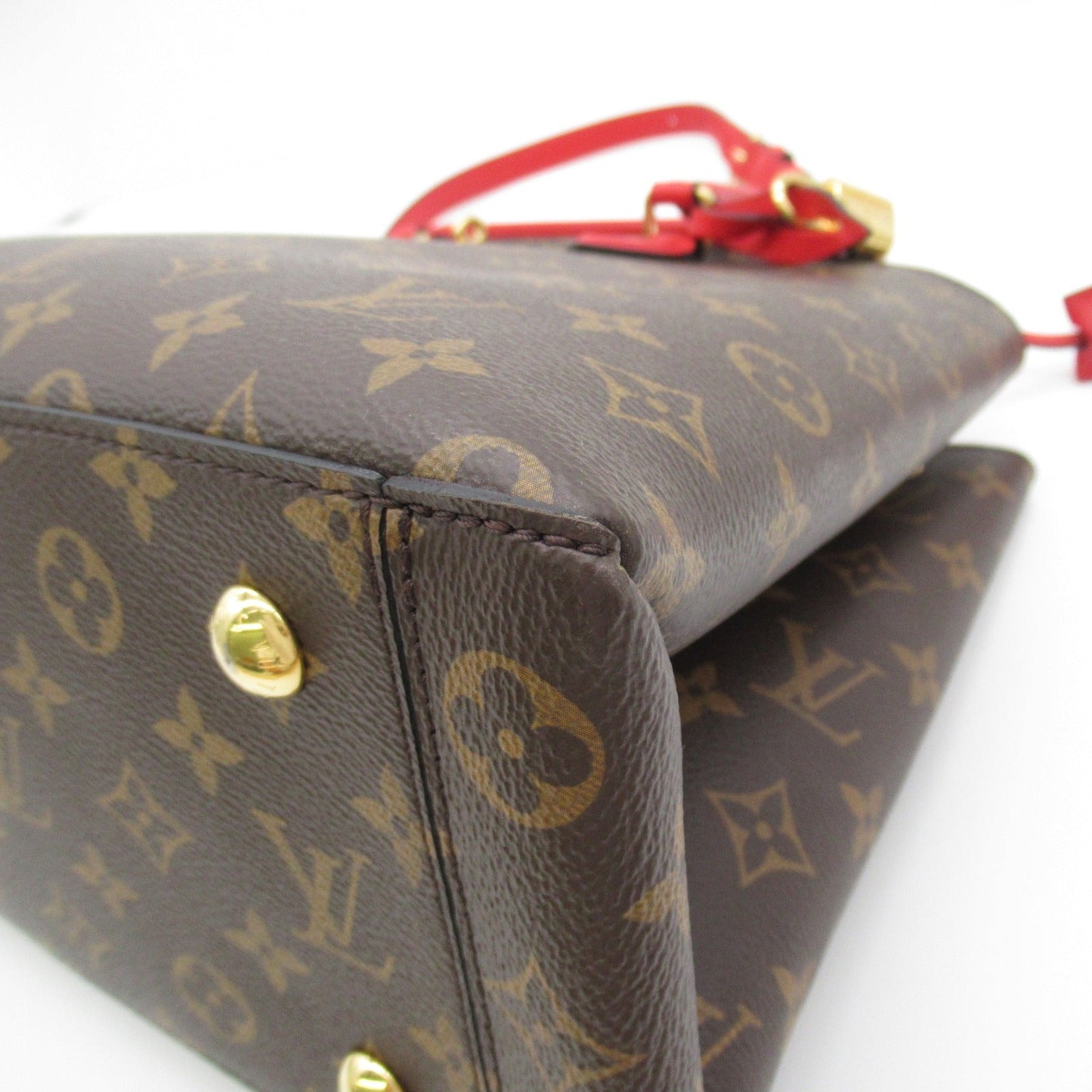 Louis Vuitton Flower Tote Bag Monogram Canvas Red