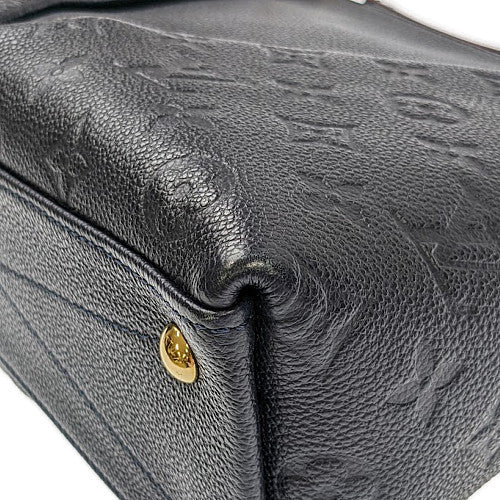 Louis Vuitton V Tote BB Monogram Implant Shoulder Bag Black
