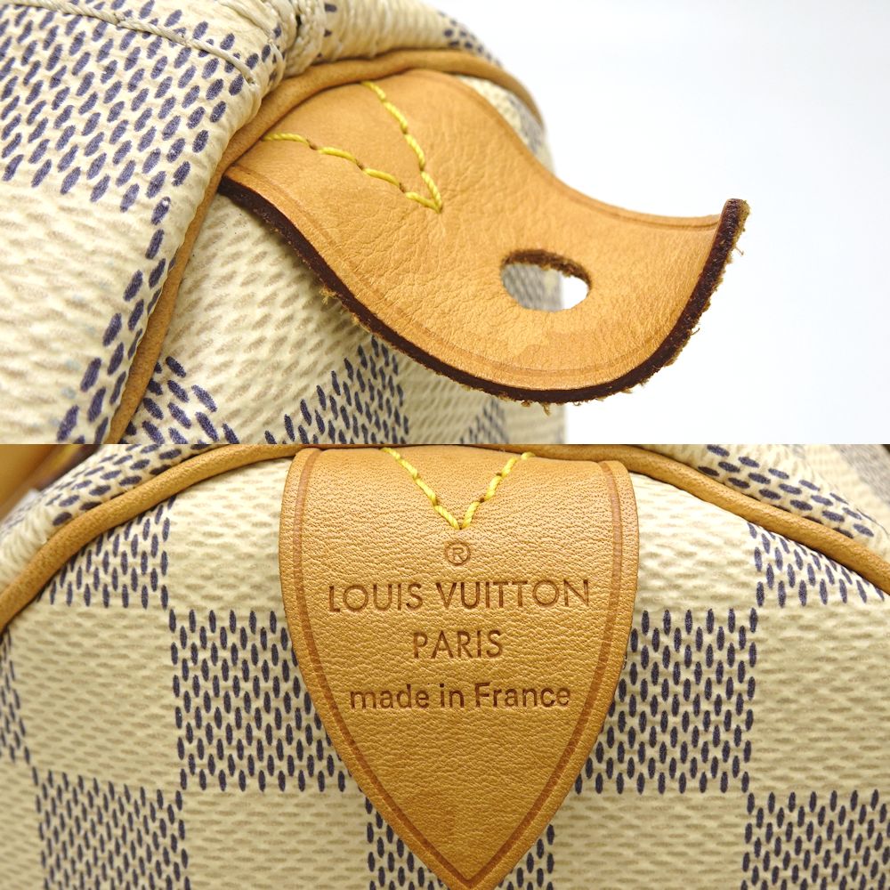 Louis Vuitton Damier Azur Speedy 25 Mini Boston Bag