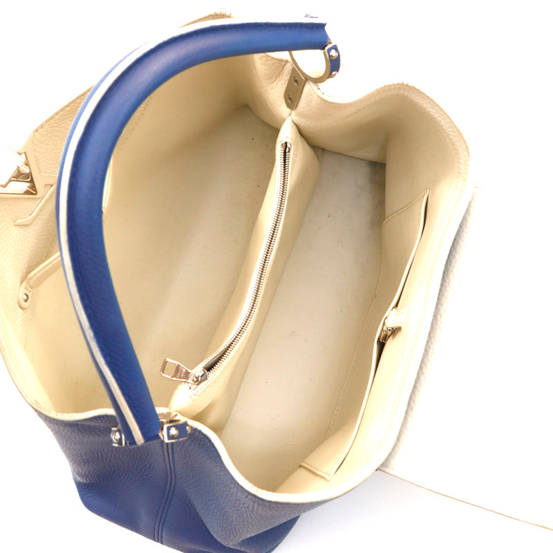 Louis Vuitton Capucines MM Handbag Light Blue