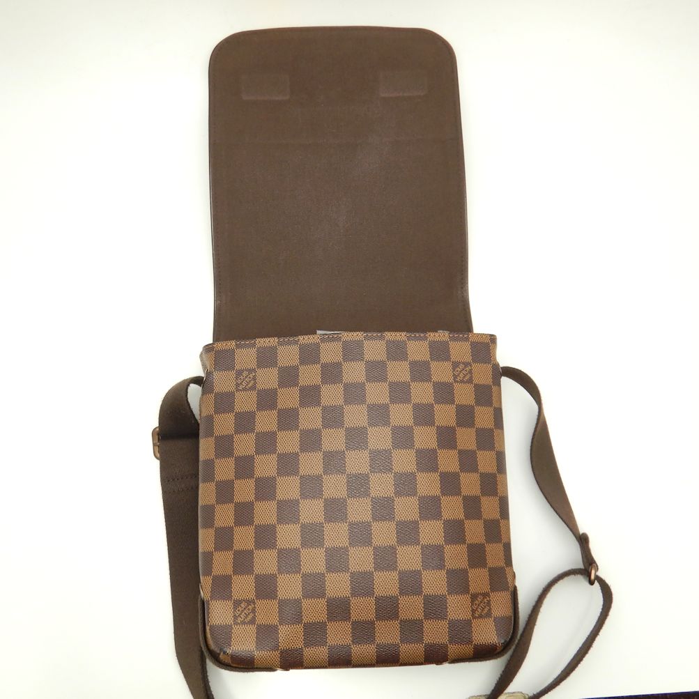 Louis Vuitton Damier Brooklyn PM Ebene Diagonal Shoulder Brown