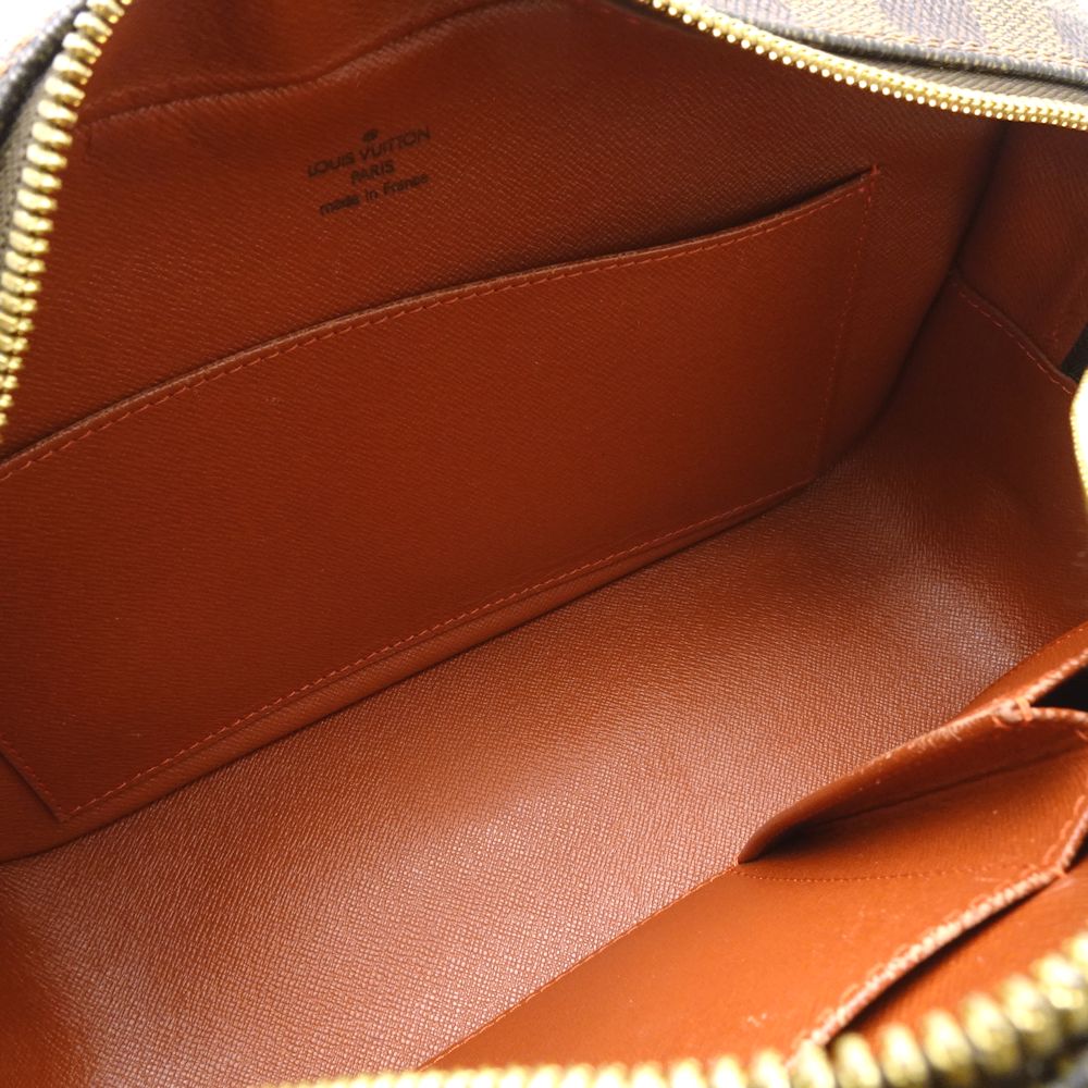 Louis Vuitton Damier Cite MM  Ebene Shoulder Bag Brown
