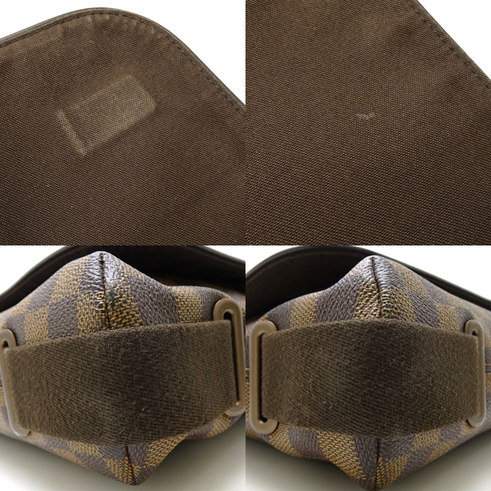 Louis Vuitton Damier Brooklyn MM Ebene Shoulder Bag Brown