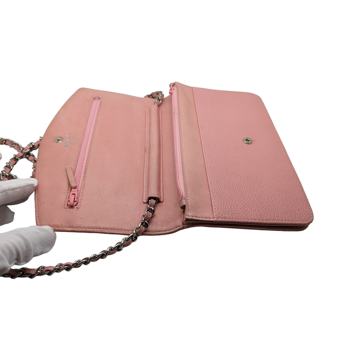 Chanel bag   Pink Caviar Timeless Wallet On Chain WOC