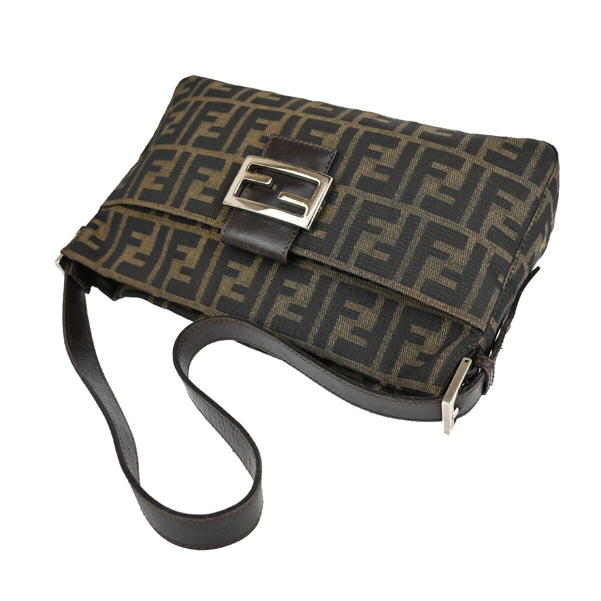 Fendi Zucca  Canvas Clutch Bag