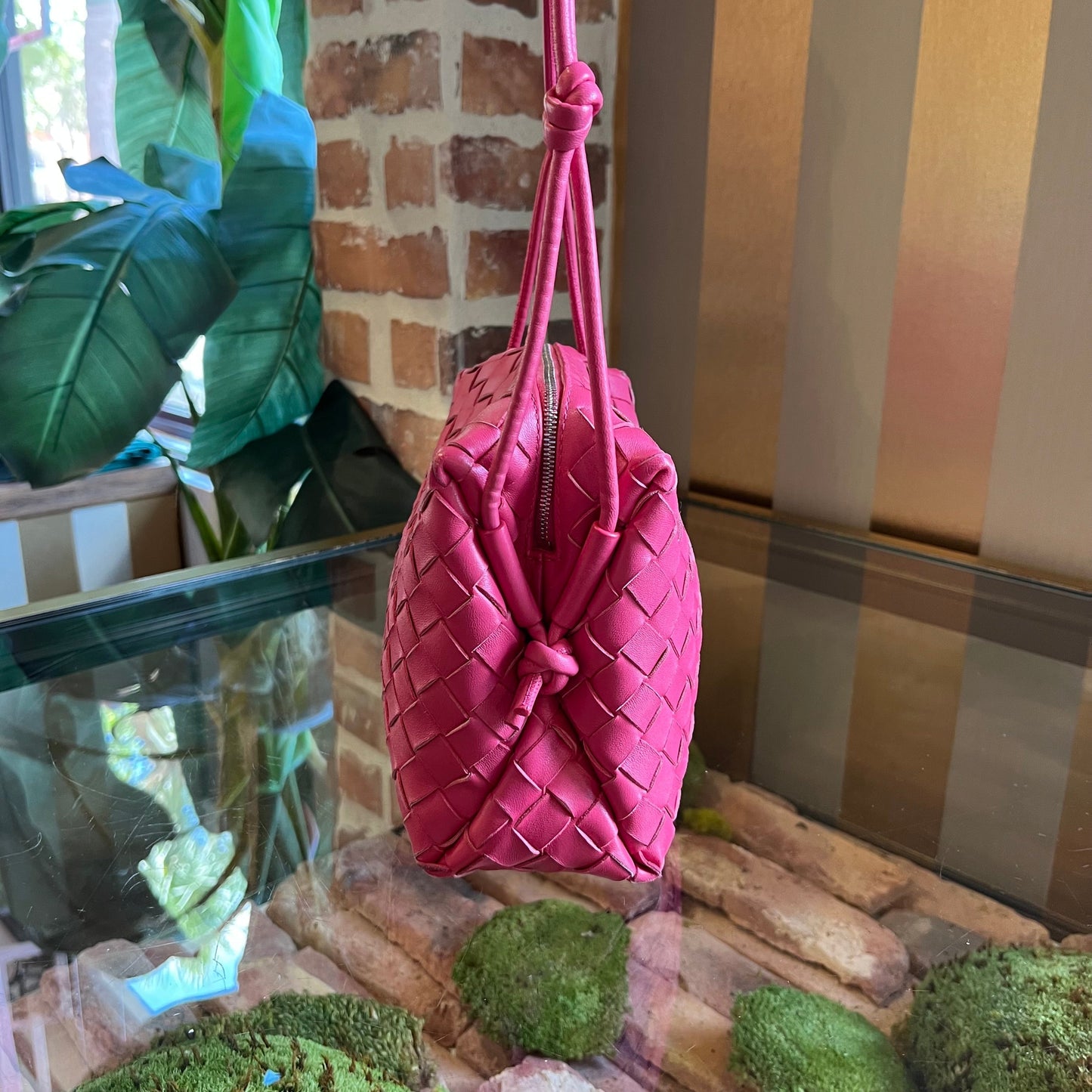 B-VENETA Small Ameliaop Pink Crossbody
