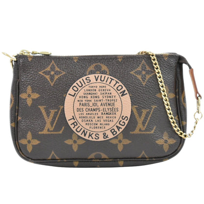 Louis Vuitton Mini Pochette Accessoires  Canvas Clutch Bag