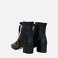 FENDI Lace Up Black FF Motif Size EU 39 Ankle Boots