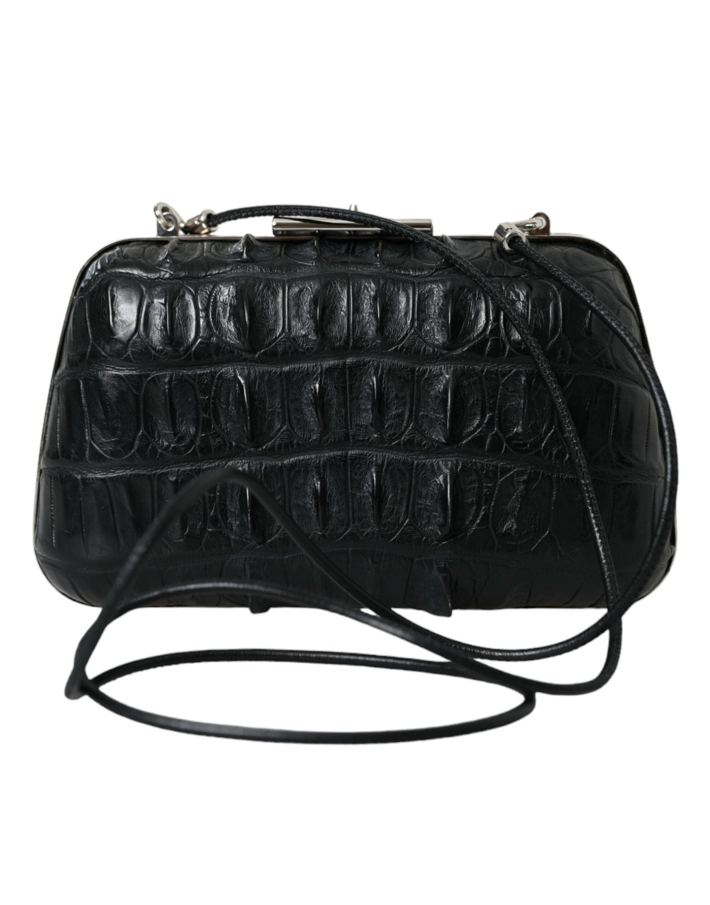Blnciaga Elegant Crocodile Leather Evening Women's Clutch