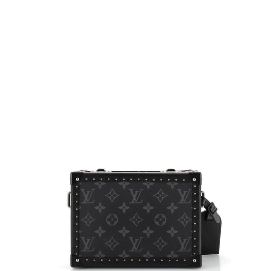 Clutch Box Bag Monogram Eclipse and Leather