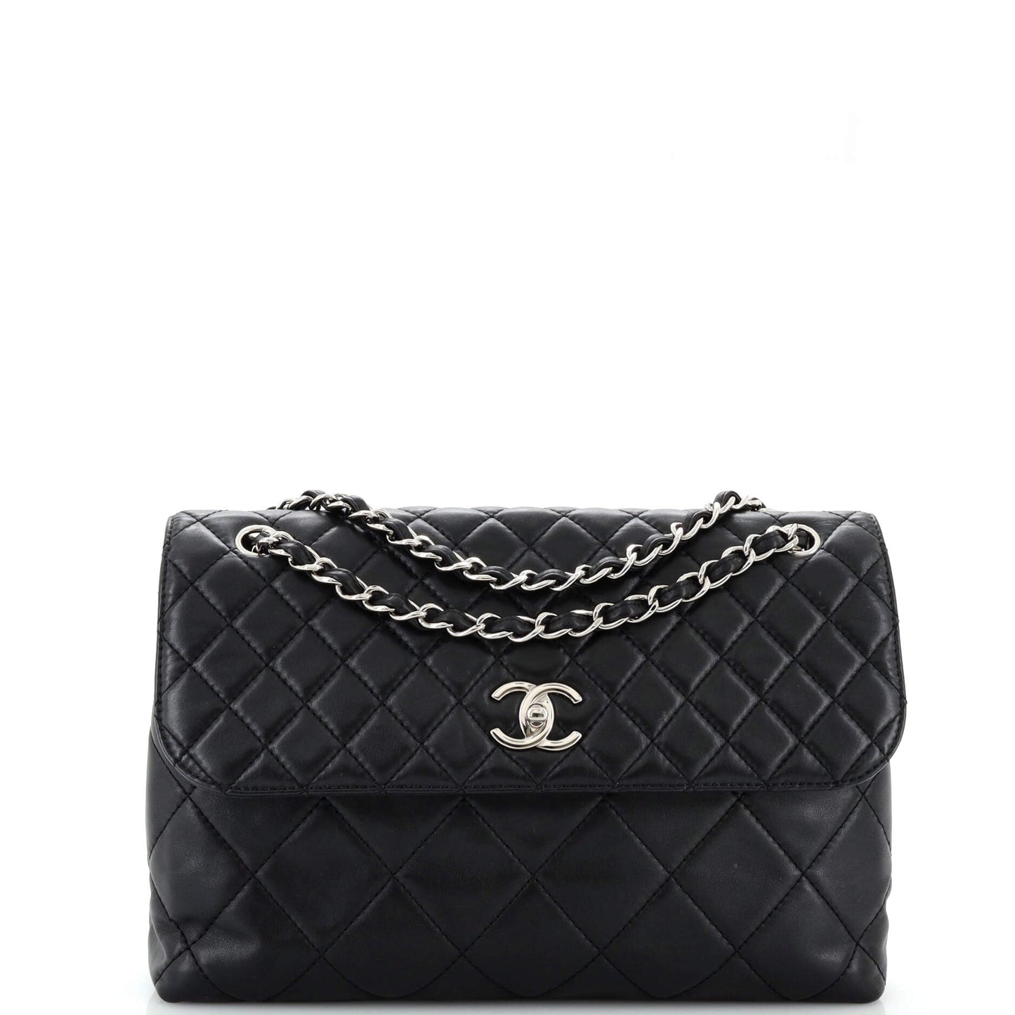 CHANEL In The Business Flap Bag Quilted Calfskin Maxi