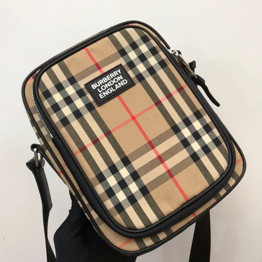 B-Berry - BB  Vintage Check And Crossbody Bag For Men, Bags 8.7in/22cm