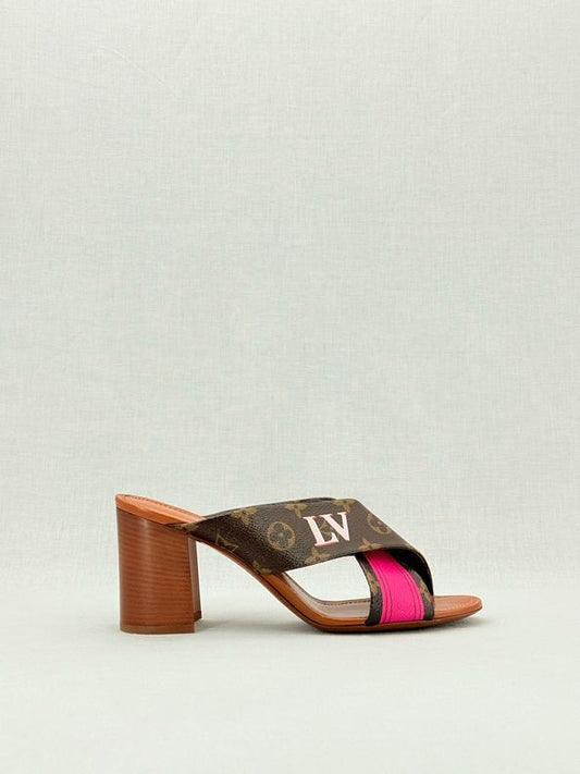 LOUIS VUITTON Panorama Monogram Size EU 41 Mules