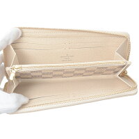 Louis Vuitton Portefeuille Clemence Damier Azur Round Zipper Long Wallet