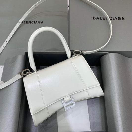 BLN-Ciaga Hourglass Small Handbag In White, For Women,  Bags 9in/23Amelia5928331QJ4Y9028