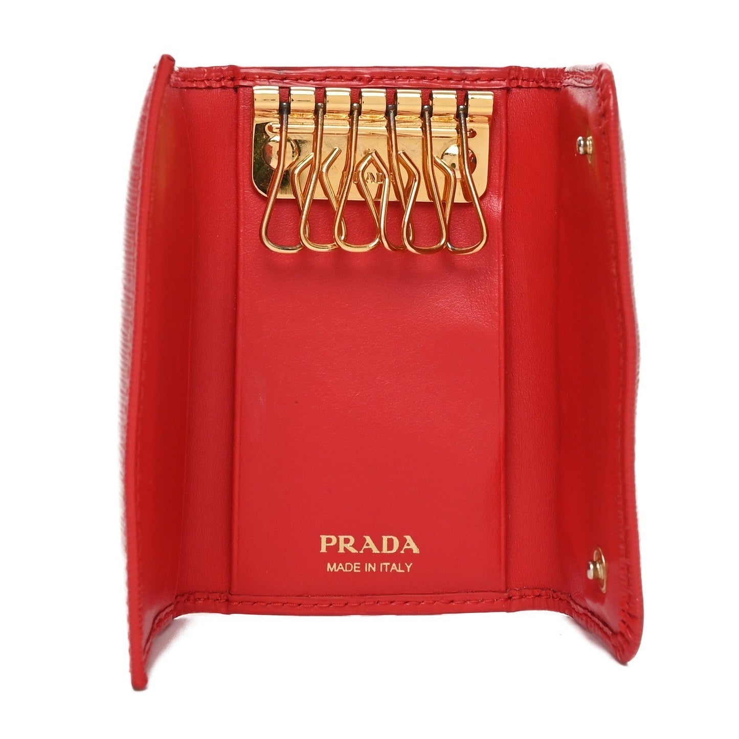Prada Vitello Move 6 Key Holder Lacca