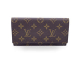 LOUIS VUITTON   Brown Monogram Canvas Long Bill Wallet