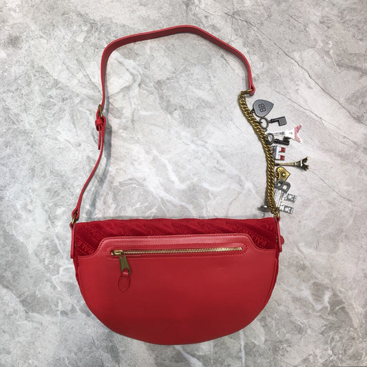BLN-Ciaga Souvenir XXS Belt Bag In Red, For Women,  Bags 11.8in/30Amelia