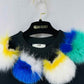 FENDI Pom Pom Black Multicolor Size US 2 Sweatshirt
