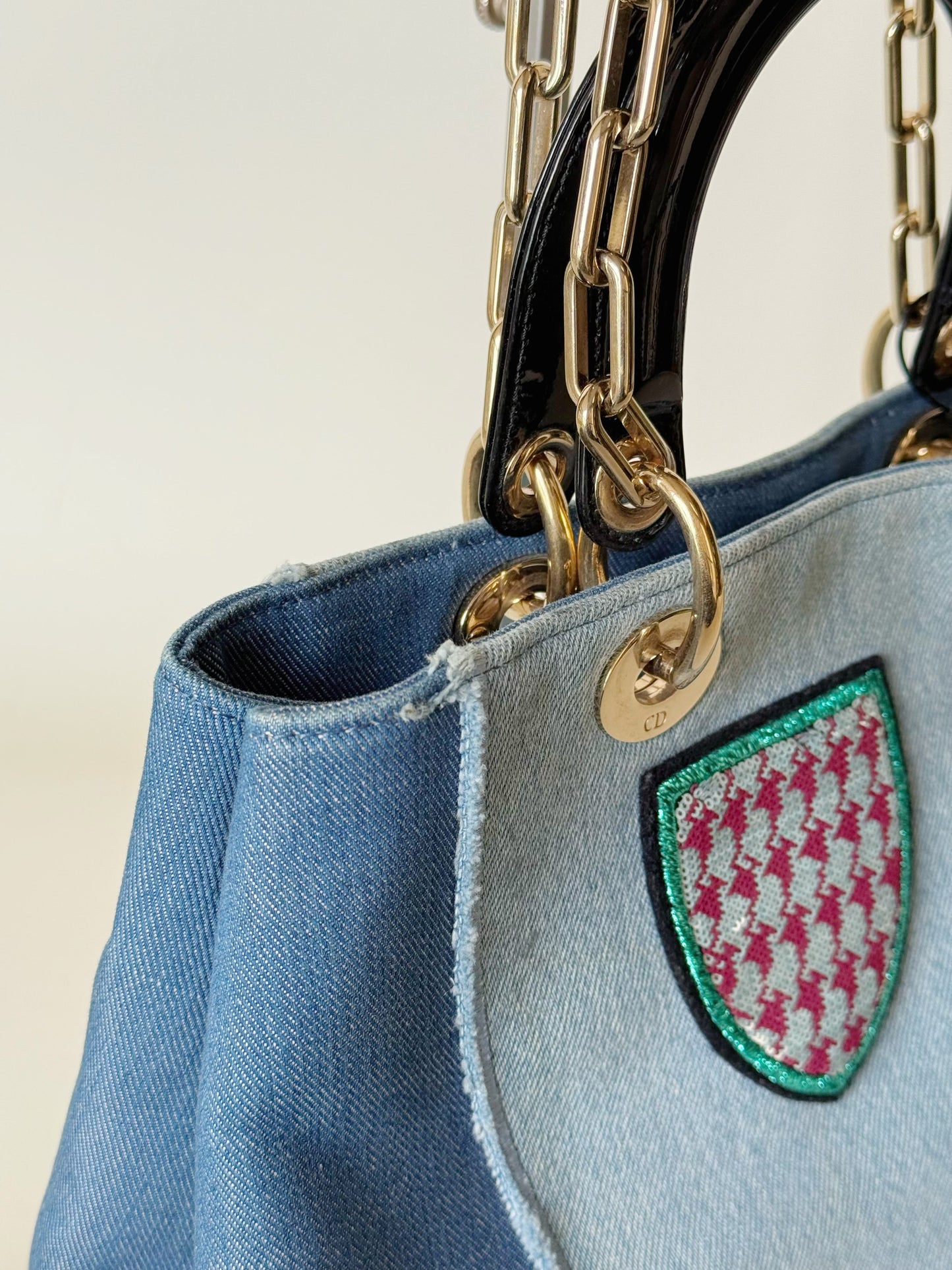 Christian Dior D-Light Denim Bag