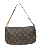 Louis Vuitton Pochette Accessoires  Canvas Clutch Bag