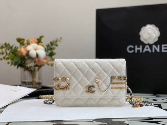 CHL - Flap Bag White For Women 7.4in/19cm
