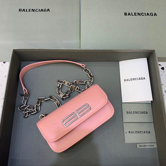 BLN-Ciaga Gossip Small On Chain Shoulder Bag Light Pink, For Women,  Bags 7.4in/19cm