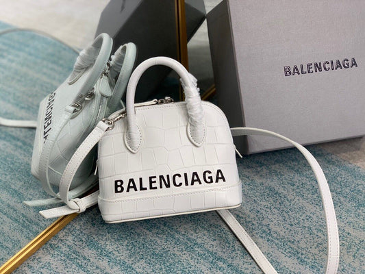 BLN-Ciaga Ville Mini Handbag In White, For Women,  Bags 4.7in/12cm