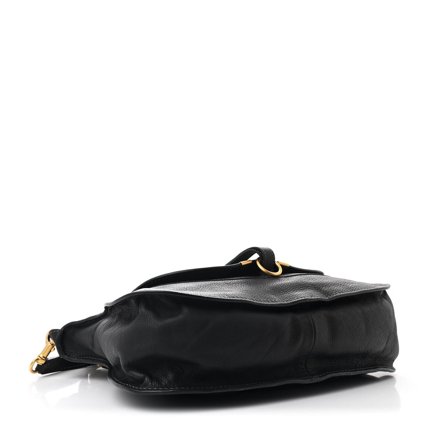 Amelia Calfskin Medium Marcie Satchel Black