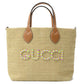 Gucci Patch Raffia 2way Tote Bag