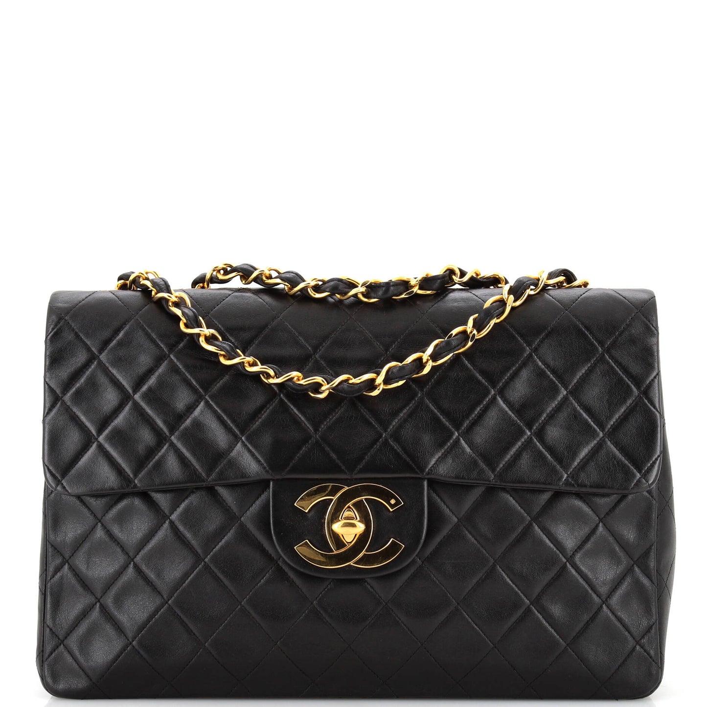 CHANEL   Classic Single Flap Bag Quilted Lambskin Maxi
